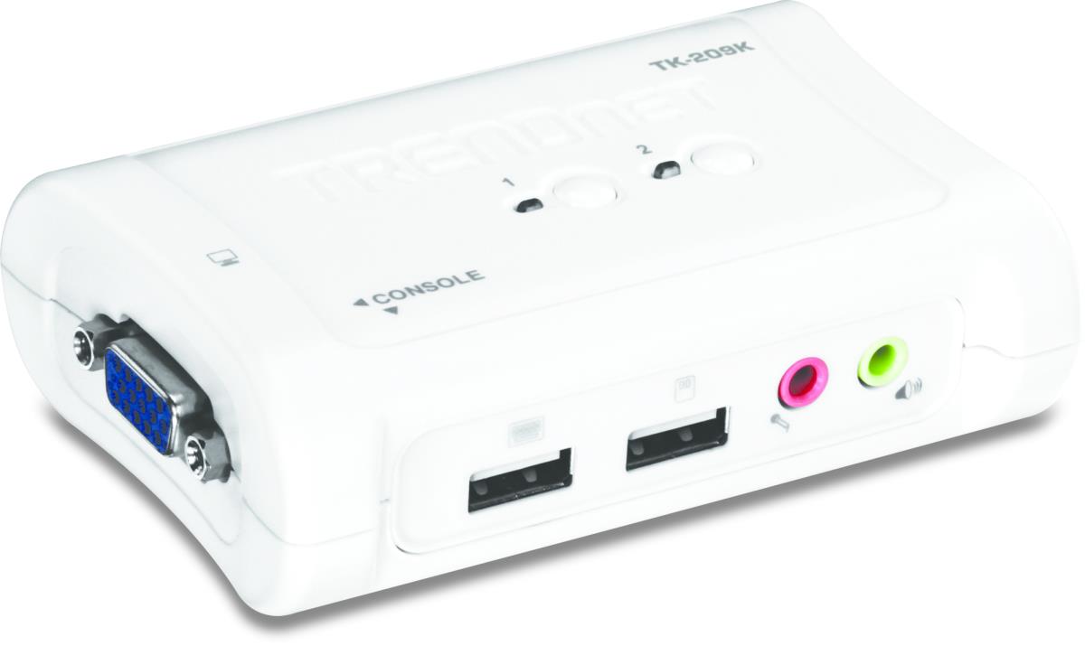 EU Product - KVM  2-Port USB Switch Kit mit Audio thumbnail
