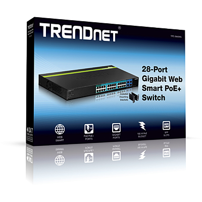 EU Product - Switch 28 Port Gbit Managed PoE+ 185W 19