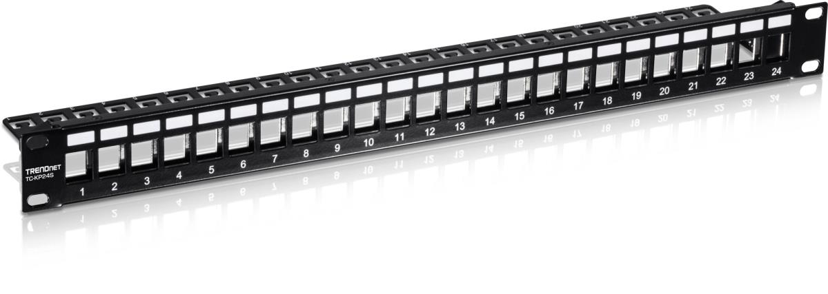 TC Series Cat6a 24 Port Patch Panel 45mm thumbnail