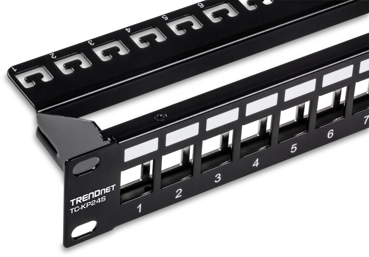 TC Series Cat6a 24 Port Patch Panel 45mm thumbnail
