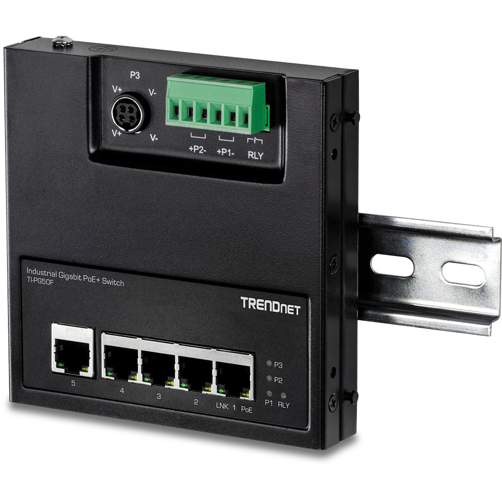 EU Product - Industrie Switch  5 Port Gbit Unman. PoE+ FA Metall thumbnail