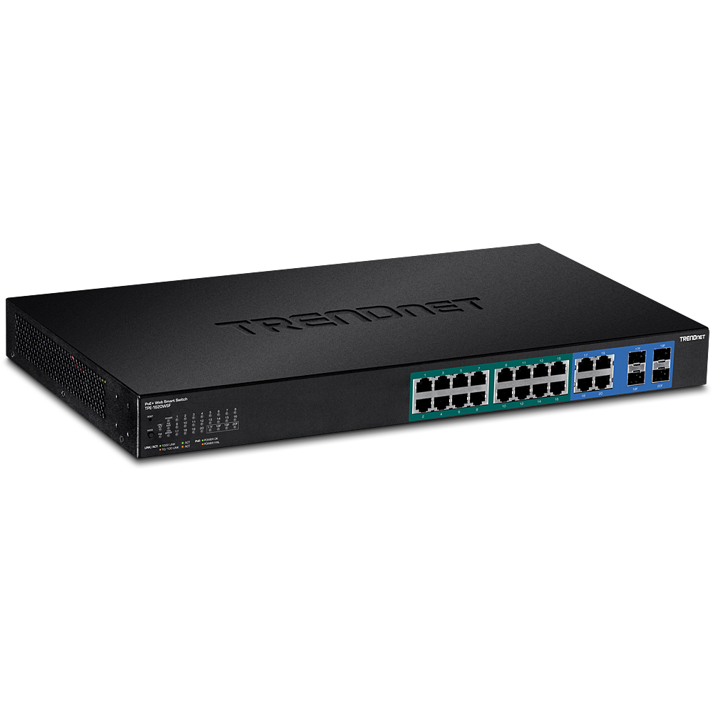 EU Product - Switch 20-port Gigabit Web Smart POE+ w/ 2 SFP thumbnail