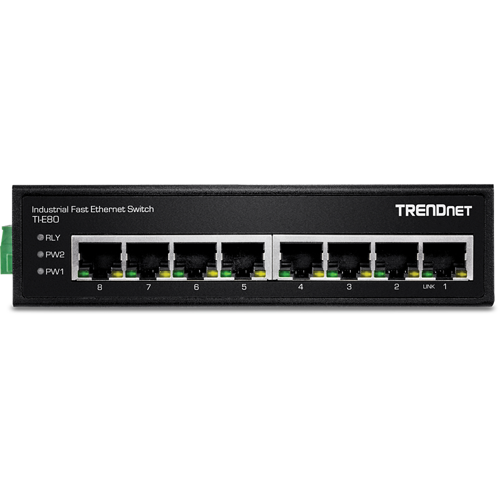 EU Product - Industrie Switch  8 Port Fast Ethernet  L2 DIN-Rail thumbnail