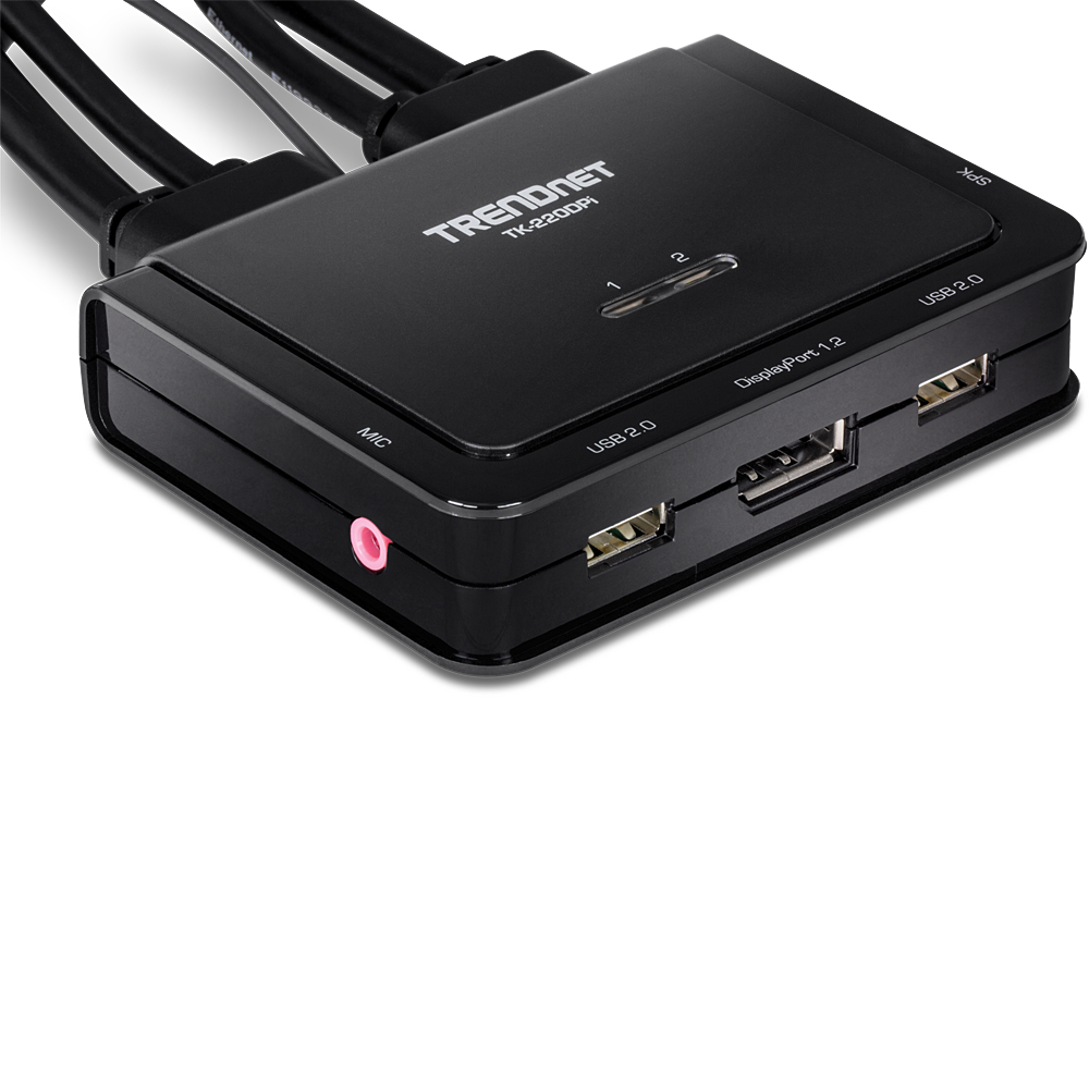 EU Product - KVM Switch 2-Port Kit 4K DisplayPort thumbnail