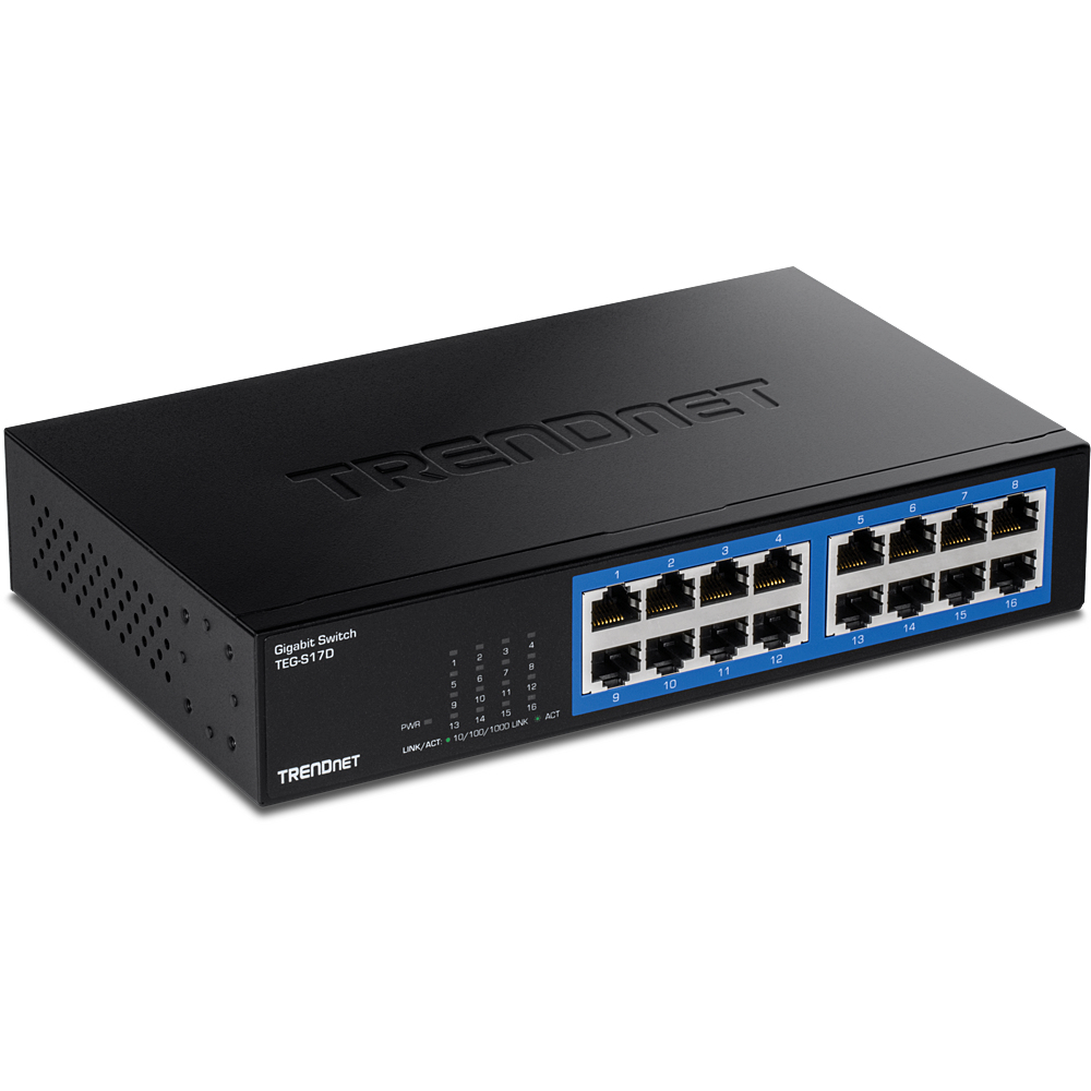 EU Product - Switch 16 Port Gbit Desktop Switch /w metal thumbnail