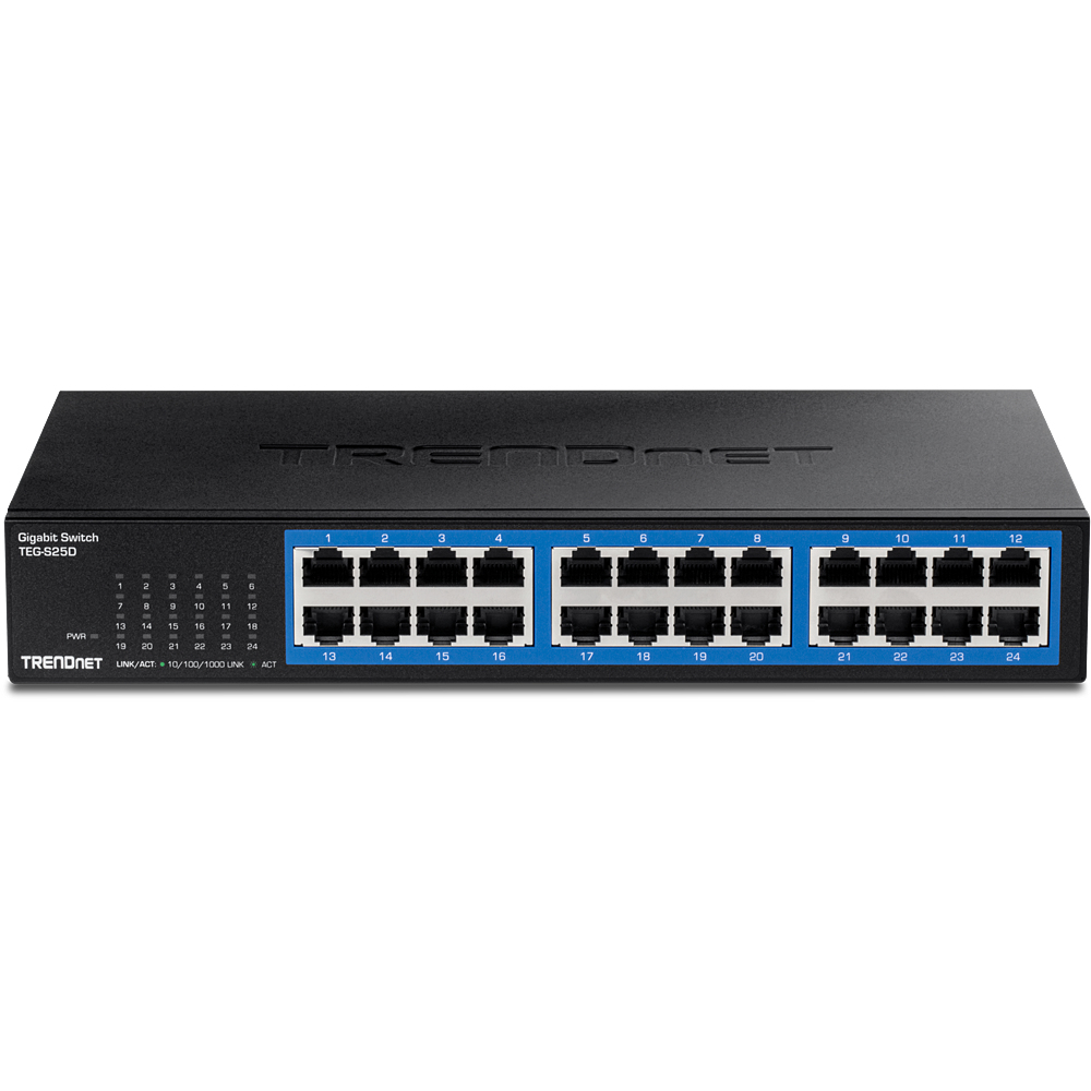 EU Product - Switch 24 Port Gbit Desktop Switch /w metal thumbnail