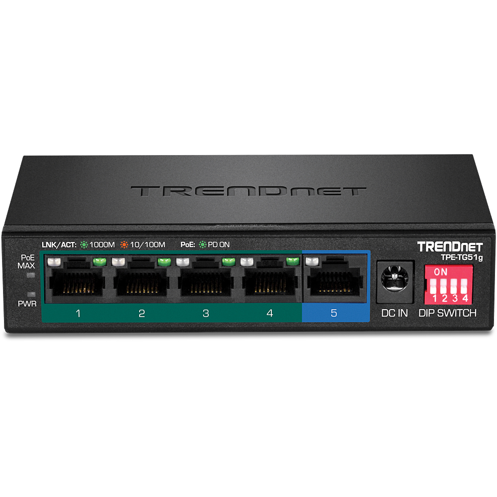 EU Product - Switch  5 Port Gbit PoE+  60W                Metall thumbnail