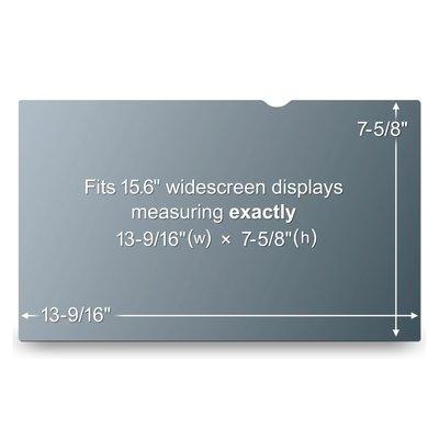 Privacy Filter for 15.6 Widescreen Laptop with COMPLY Attachment System (PF156W9B)193.7 x 344.5mm. . thumbnail