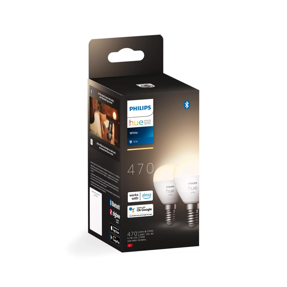 EU Product - Hue White - LED-Lampe - Form P45 - E14 - Entsprechung thumbnail