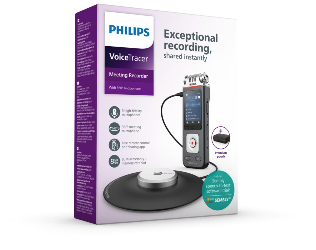 DVT8115 - 360  Meeting Recording, Sembly AI Voucher DVT8115/00 thumbnail