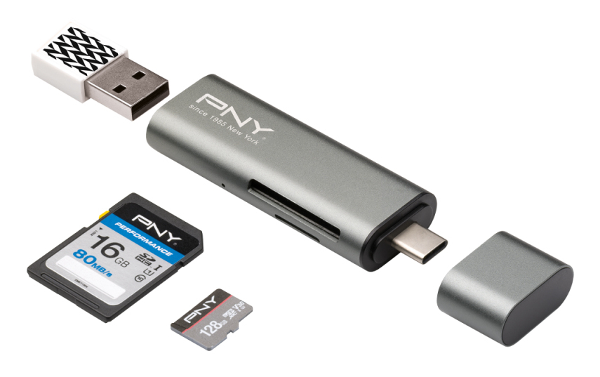 EU Product - PNY USB-C Card Reader / USB-A Adapter thumbnail