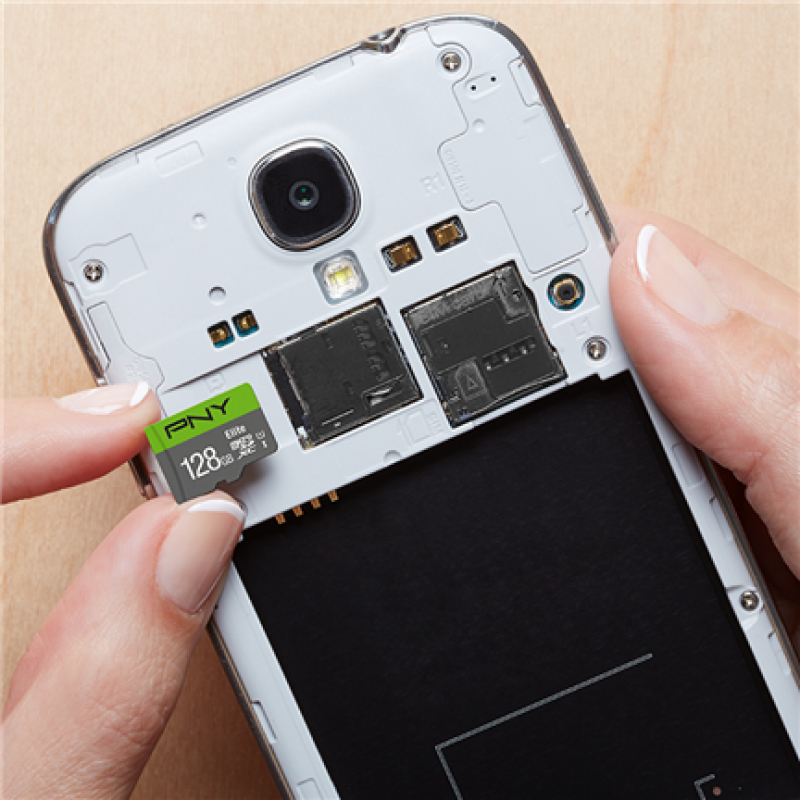 EU Product - PNY microSD Elite 128GB UHS-I U1 100MB/s (inkl. Adapter) Blister thumbnail