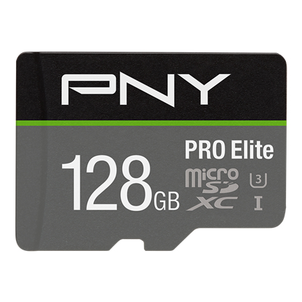 EU Product - SD MicroSD XC Card 128GB PNY Pro Elite R100MB/s W90MB/s reta thumbnail