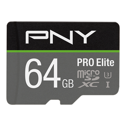 EU Product - SD MicroSD XC Card  64GB PNY Pro Elite R100MB/s W60MB/s reta thumbnail