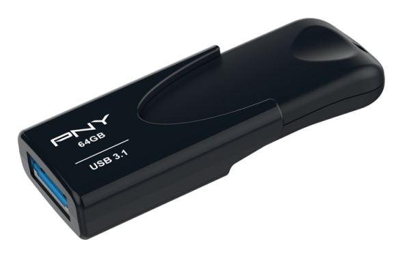 EU Product - USB-Stick  64GB PNY Attach� 4 USB 3.1 retail thumbnail