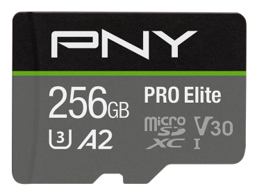 EU Product - SD MicroSD XC Card 256GB PNY Pro Elite R100MB/s W90MB/s reta thumbnail