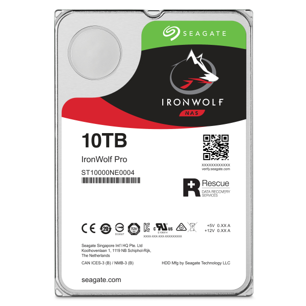 IronWolf Pro ST10000NT001 internal hard drive 10 TB 7200 RPM 256 MB 3.5in Serial ATA III thumbnail