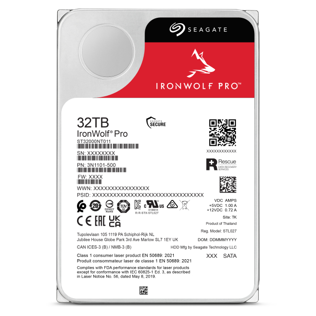 EU Product - IronWolf Pro ST32000NT000 - Hdd - Serial ATA thumbnail