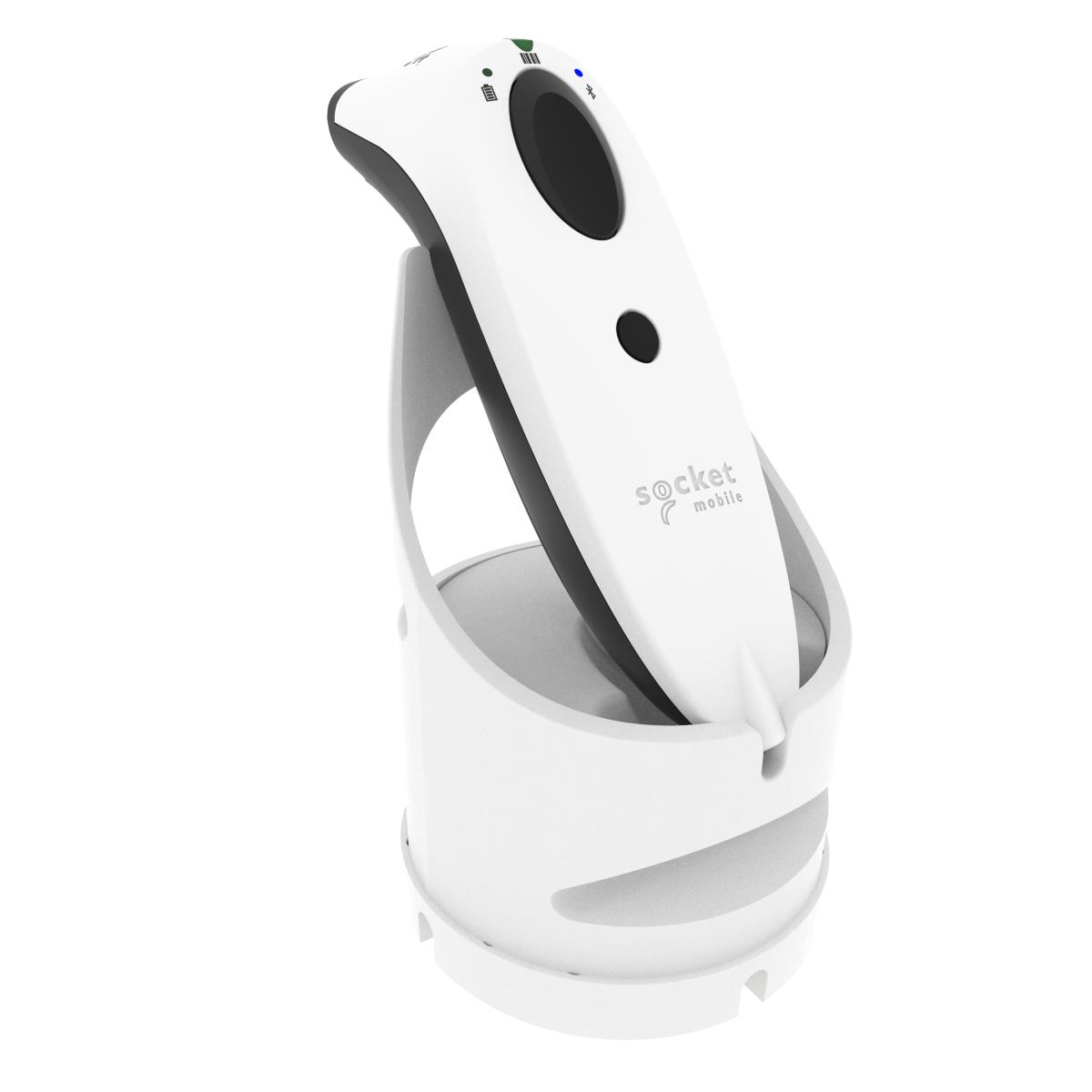 Scan S720 Linear Barcode & QR Code Reader, White & White Dock thumbnail