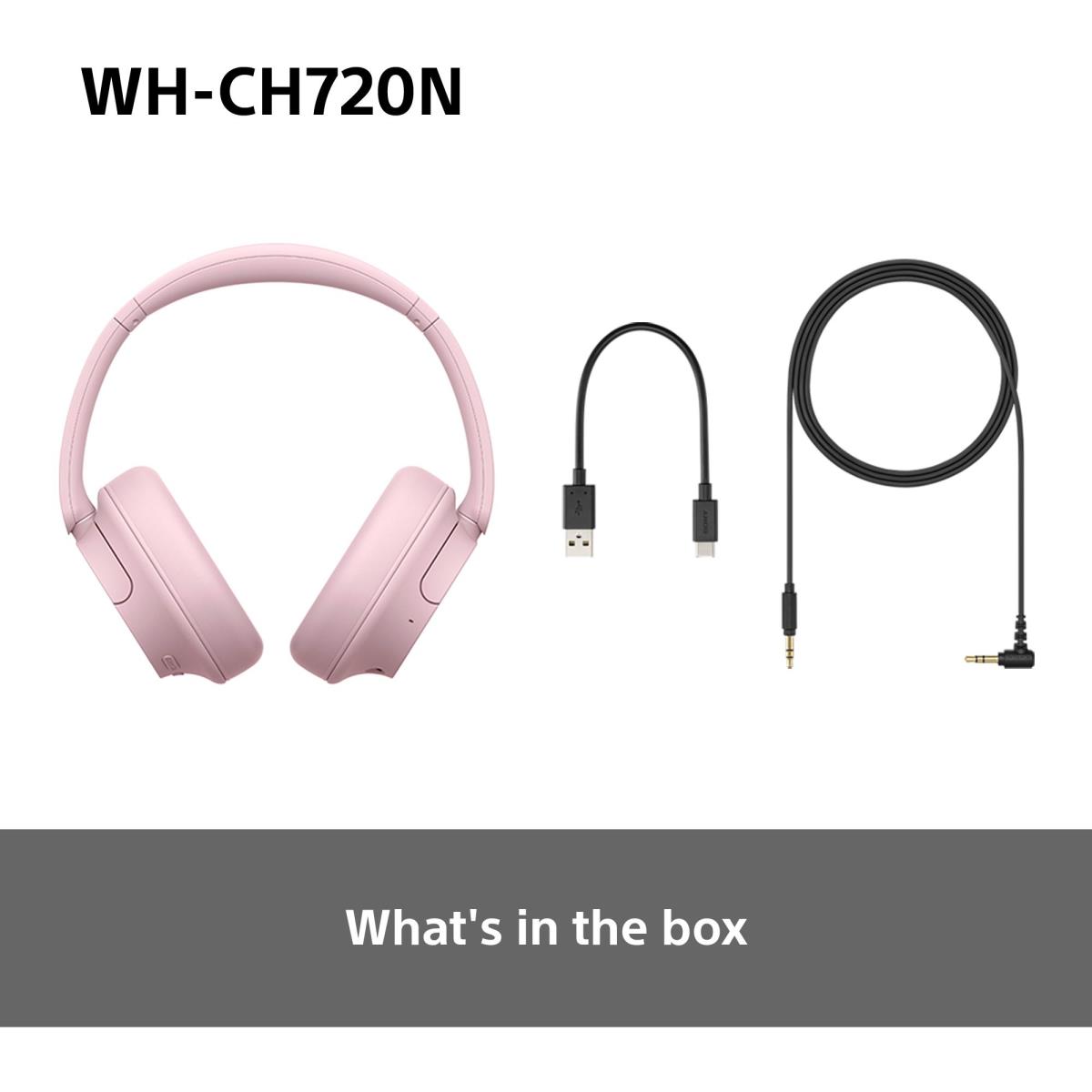 EU Product - Wireless Over-Ear-Kopfhrer WH-CH720N Pink - Kopfhrer - WH-CH720NP - Headphones - 20 KHz thumbnail