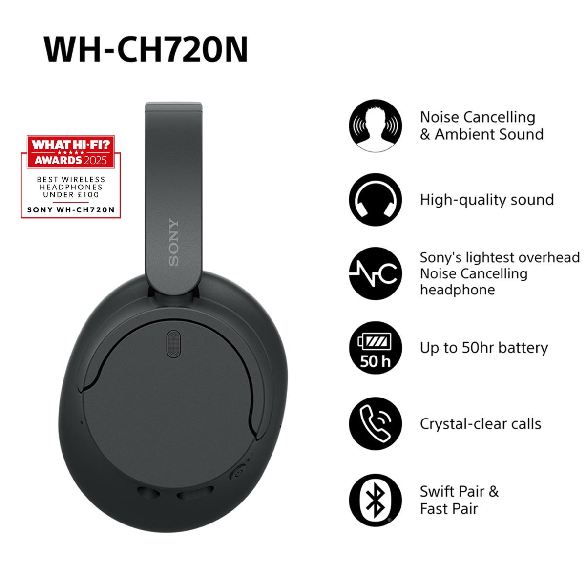 WH-CH720N - True Wireless Headset - Black thumbnail