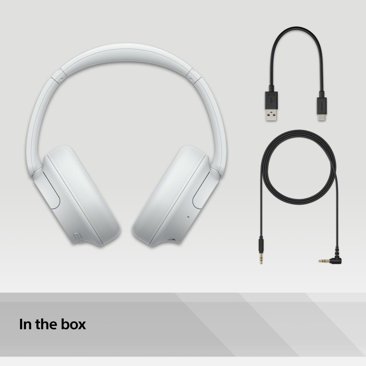 WH-CH720 Headset Wired & Wireless Head-band Calls/Music USB Type-C Bluetooth White thumbnail