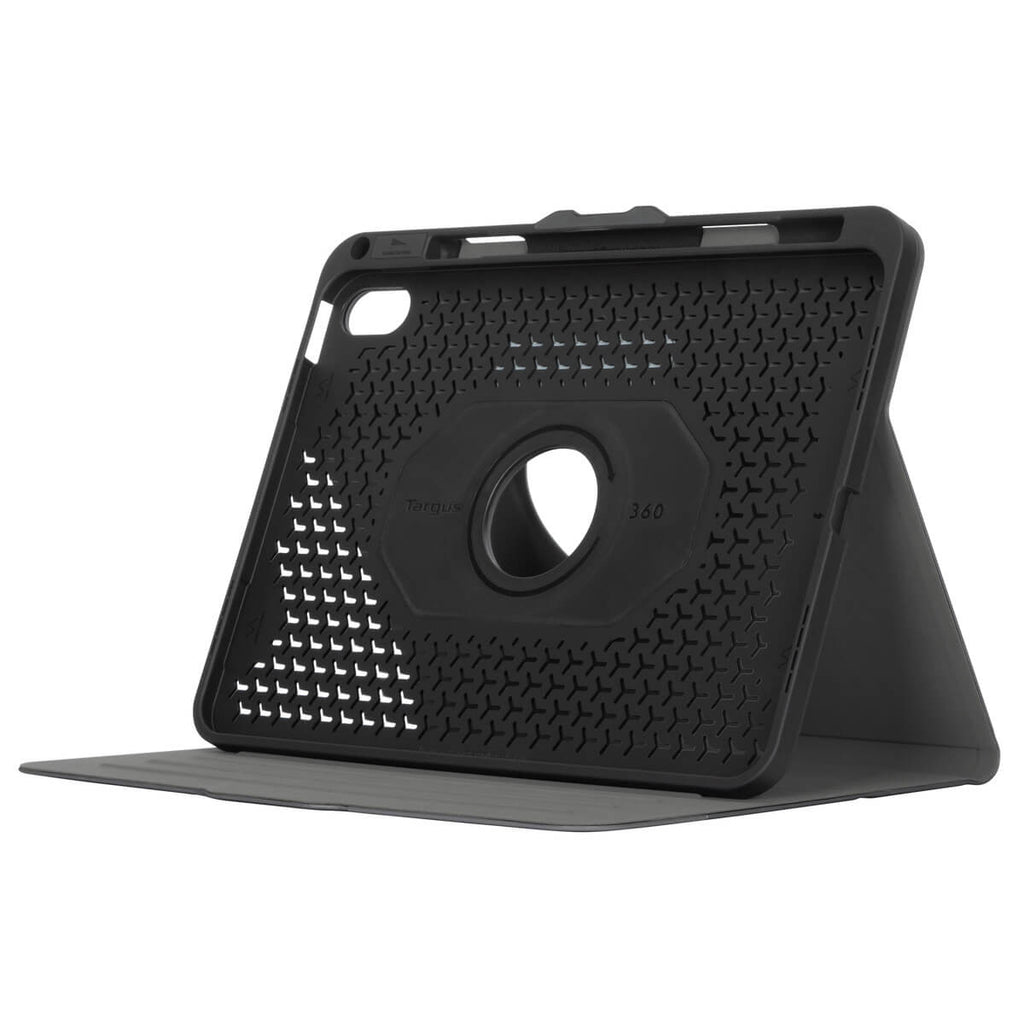 VersaVu - Flip cover for tablet - 360 rotating - polyurethane, thermoplastic polyurethane (TPU) - black - 10.9