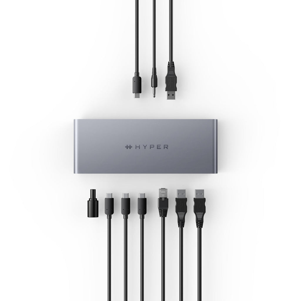 HyperDrive 11-in-1 - Docking station - for notebook - USB-C / Thunderbolt 4 - 11-slot - HDMI, 2 x Thunderbolt - 2.5GbE thumbnail