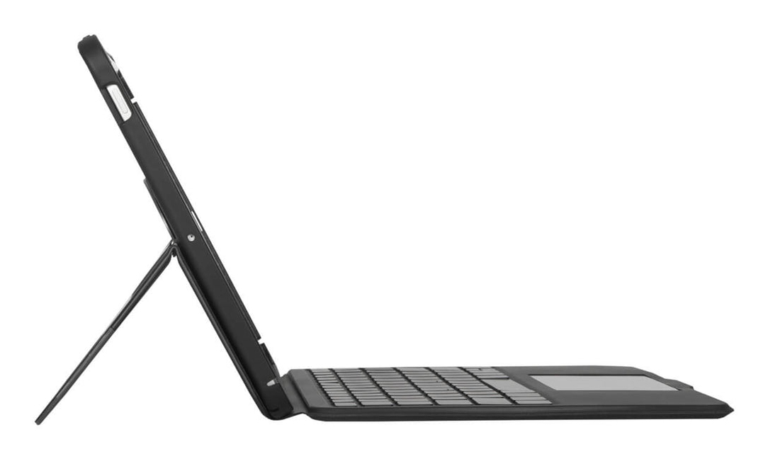 Versavu - Keyboard and folio case - with trackpad - backlit - wireless - Bluetooth 5.0 - QWERTY - Nordic - black thumbnail