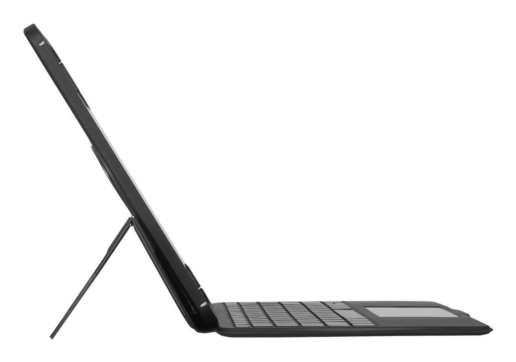 Versavu - Keyboard and folio case - with trackpad - backlit - wireless - Bluetooth 5.0 - QWERTY - Nordic - black thumbnail