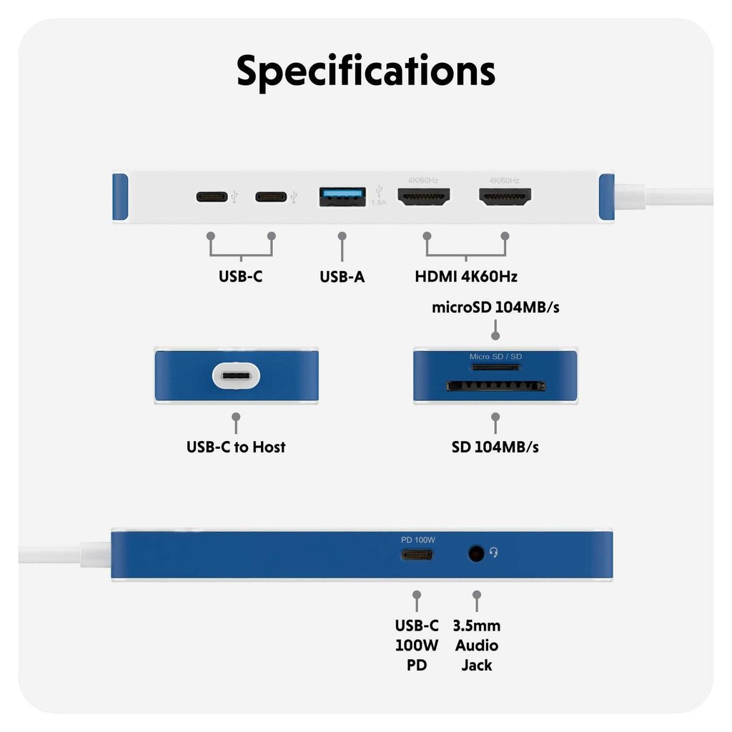 HyperDrive Flex 9 Port Dual 4K HDMI USB- thumbnail