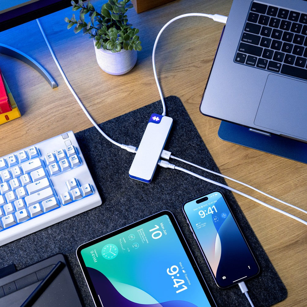 HyperDrive Flex 8 Port USB-C Hub Blue thumbnail