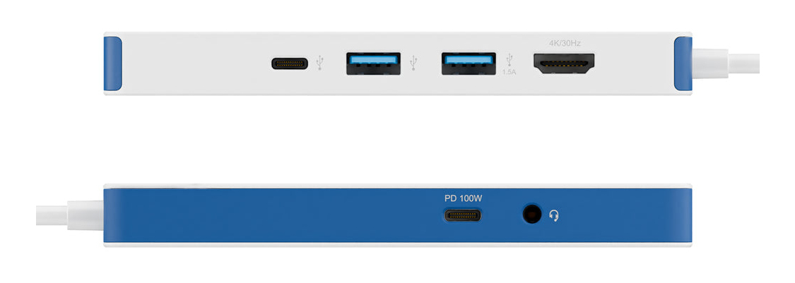 HyperDrive Flex 8 Port USB-C Hub Blue thumbnail