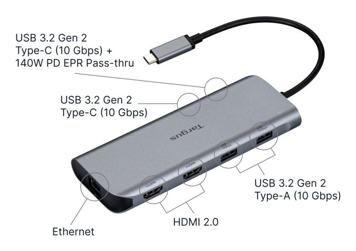 USB-C DUAL HDMI 4K DOCKING STATION thumbnail