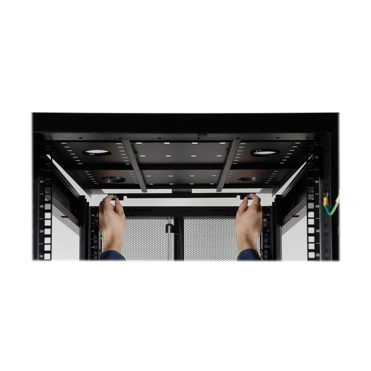 42u wide server rack, euro-series - 800 mm width, expandable cabinet, side panels not SRX42UBWDEXP thumbnail