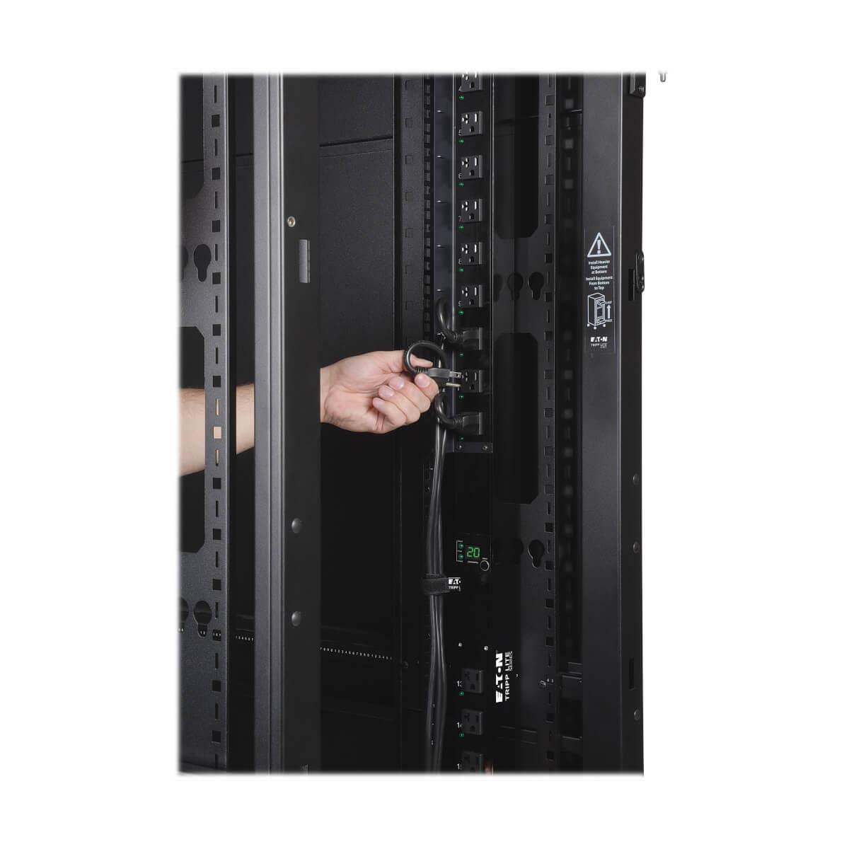 42u wide server rack, euro-series - 800 mm width, expandable cabinet, side panels not SRX42UBWDEXP thumbnail