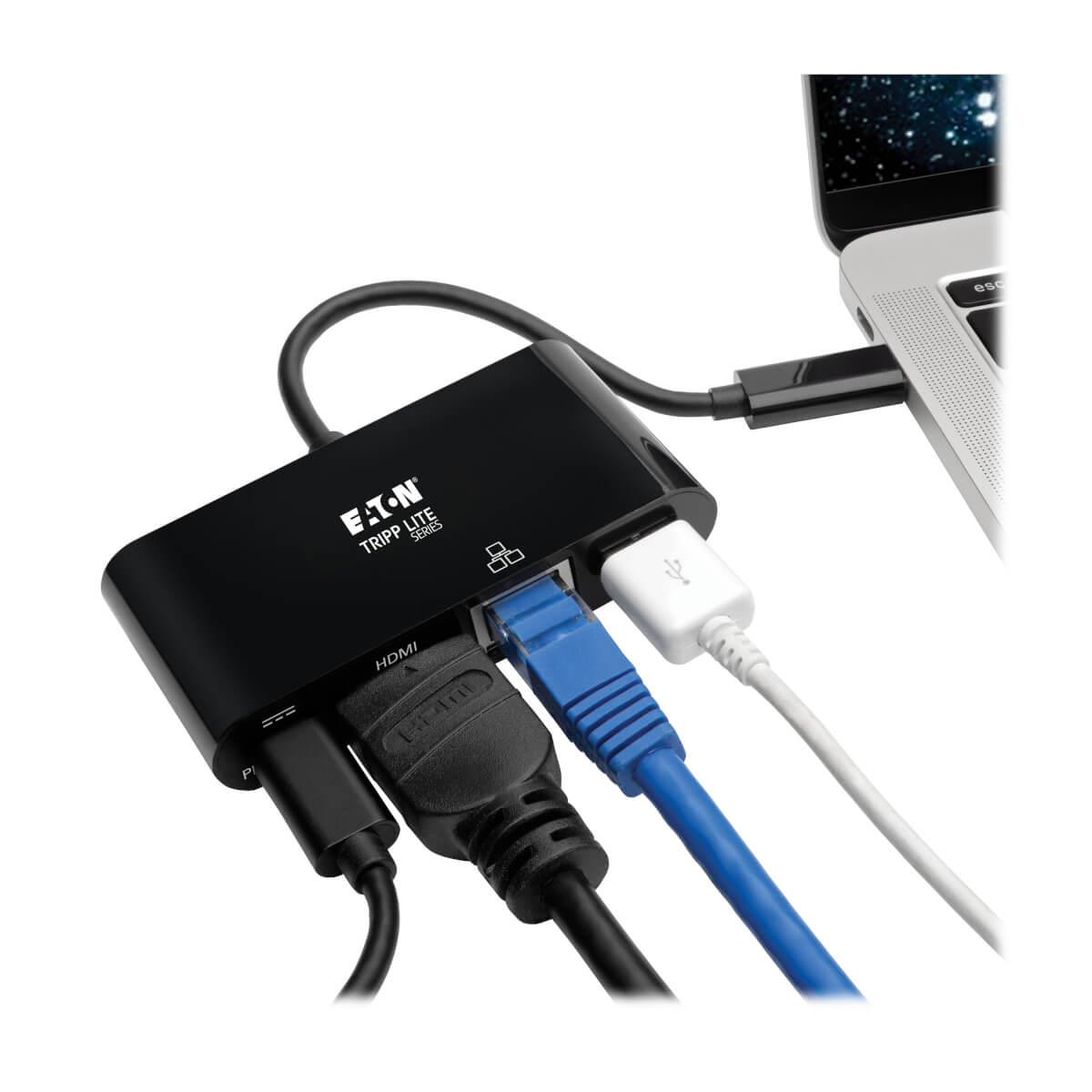EU Product - Tripplite Series USB-C Multiport Adapter 4K HDMI USB-A thumbnail
