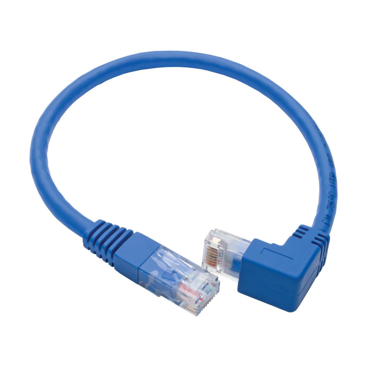 1FT CAT6 DOWN-ANGLE UTP BLUE thumbnail