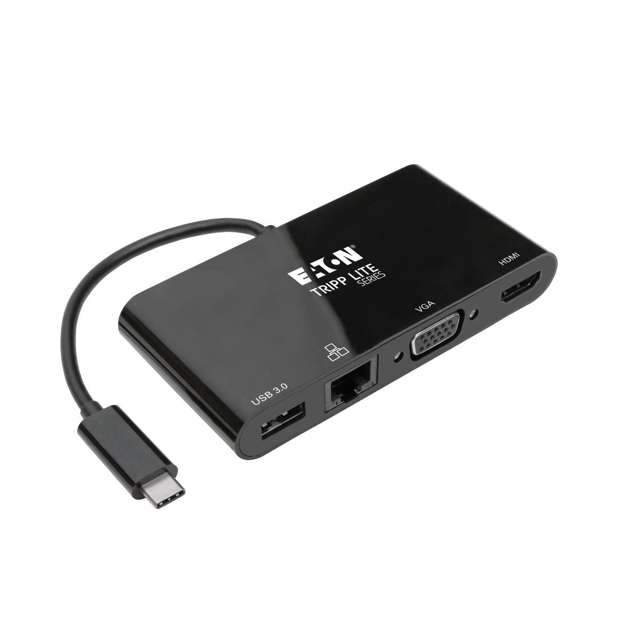 Lite U444-06N-HV4GUB USB-C Multiport Adapter - 4K HDMI VGA USB-A GbE HDCP thumbnail