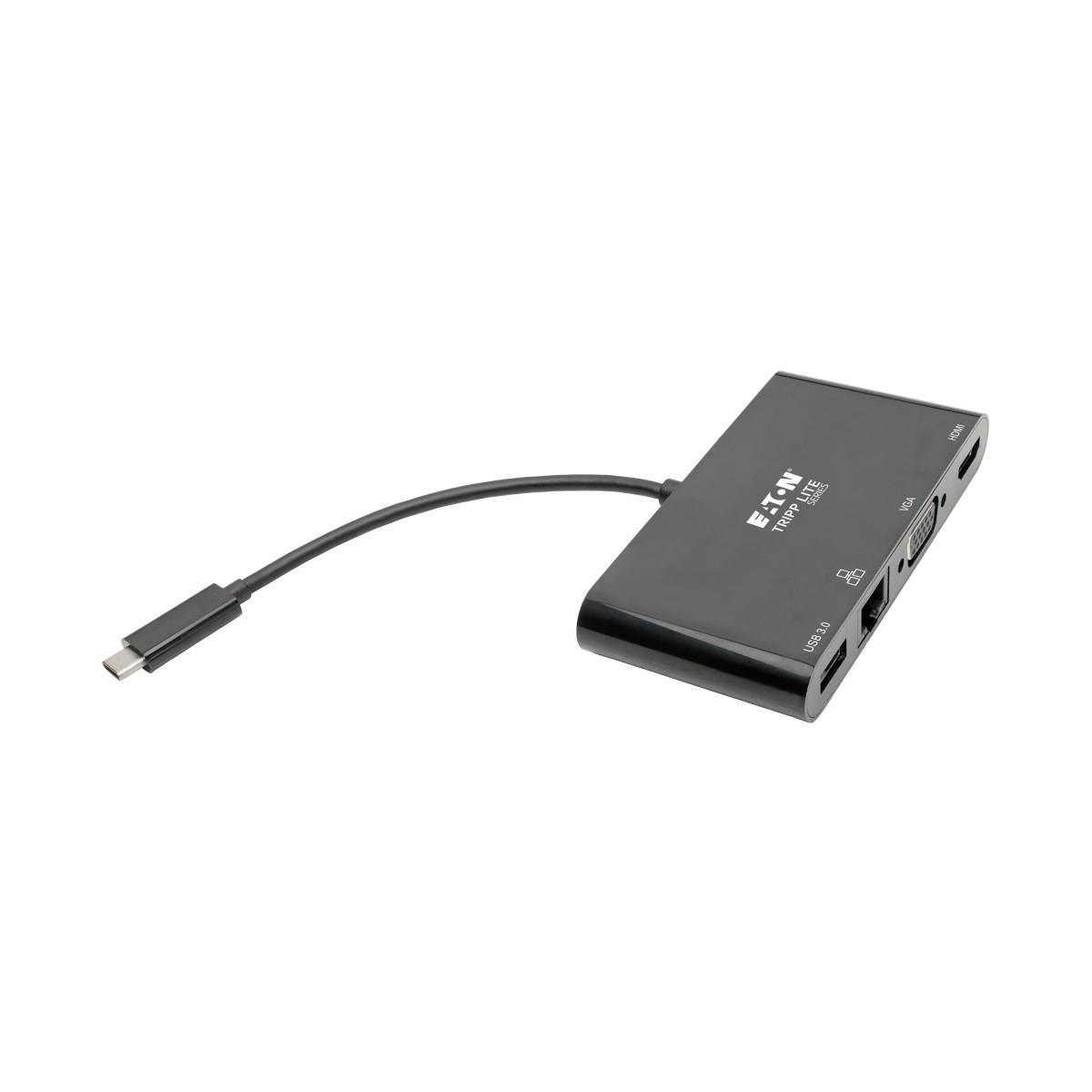Lite U444-06N-HV4GUB USB-C Multiport Adapter - 4K HDMI VGA USB-A GbE HDCP thumbnail