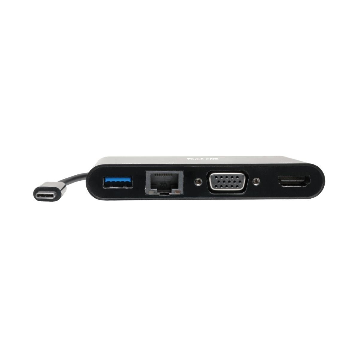 Lite U444-06N-HV4GUB USB-C Multiport Adapter - 4K HDMI VGA USB-A GbE HDCP thumbnail