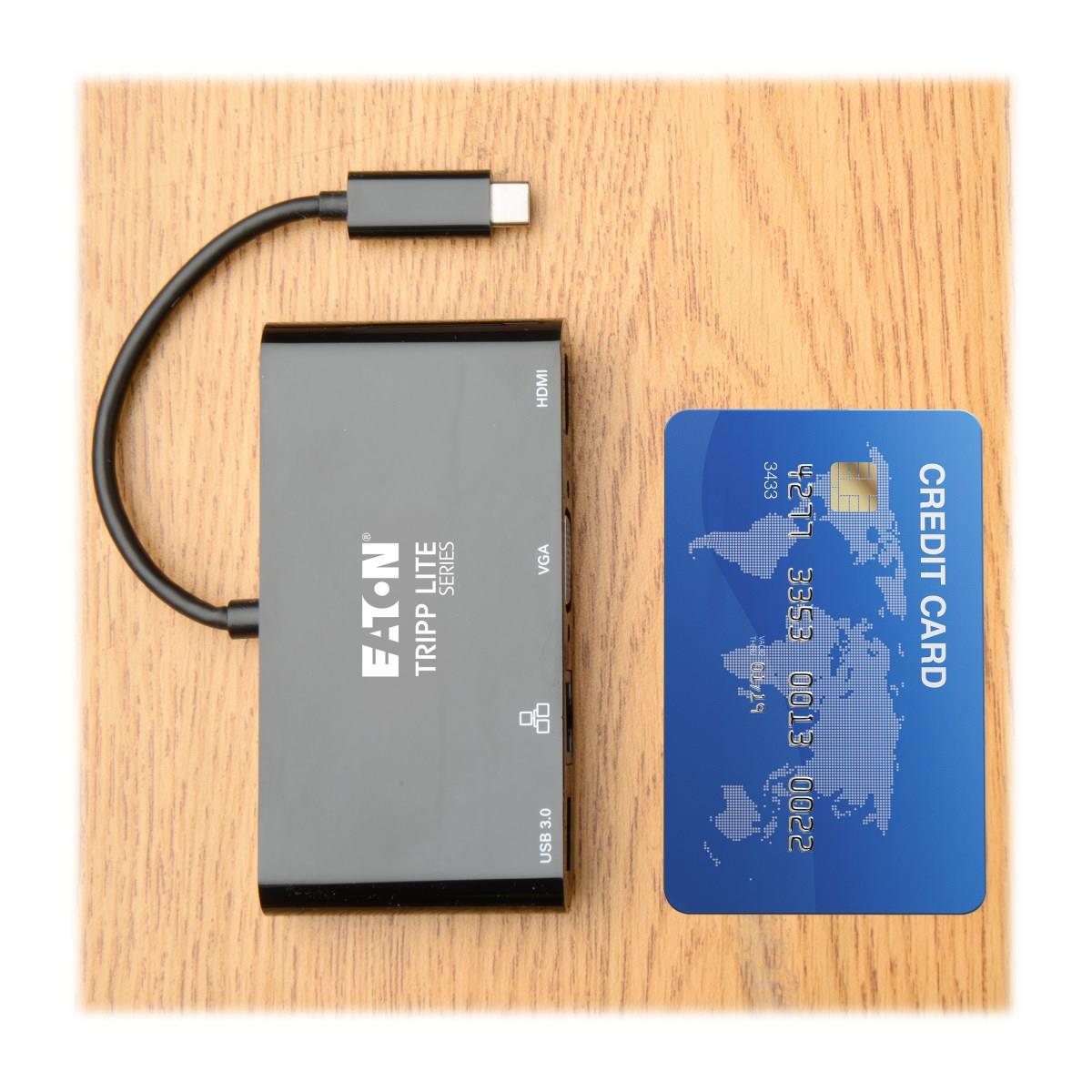 Lite U444-06N-HV4GUB USB-C Multiport Adapter - 4K HDMI VGA USB-A GbE HDCP thumbnail