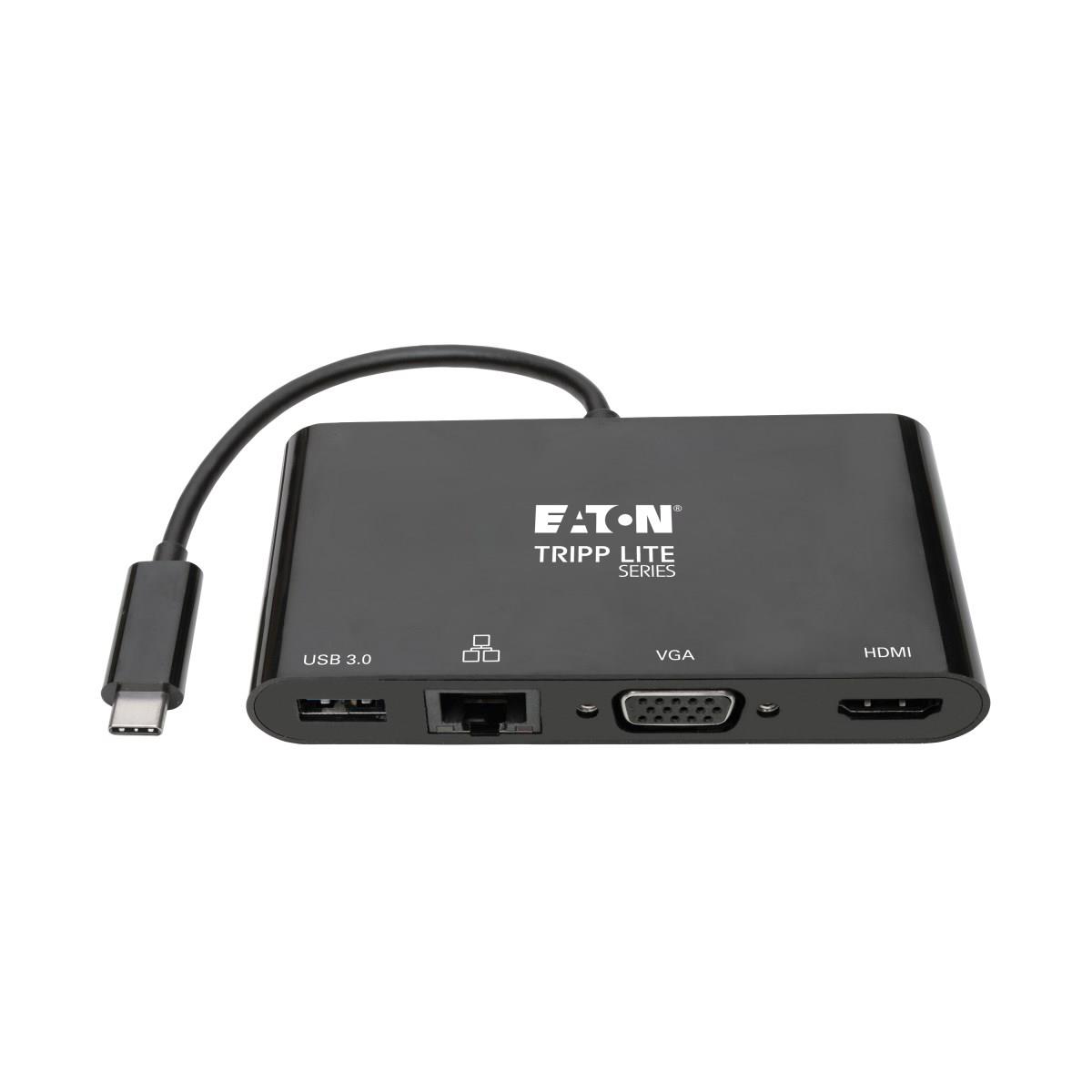 Lite U444-06N-HV4GUB USB-C Multiport Adapter - 4K HDMI VGA USB-A GbE HDCP thumbnail