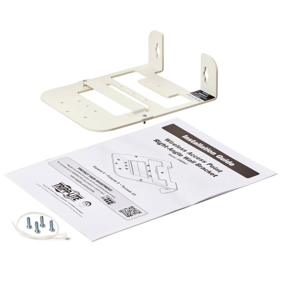 Universal Wall Bracket for Wireless Access Point - Right Angle, Steel, White ENBRKT thumbnail
