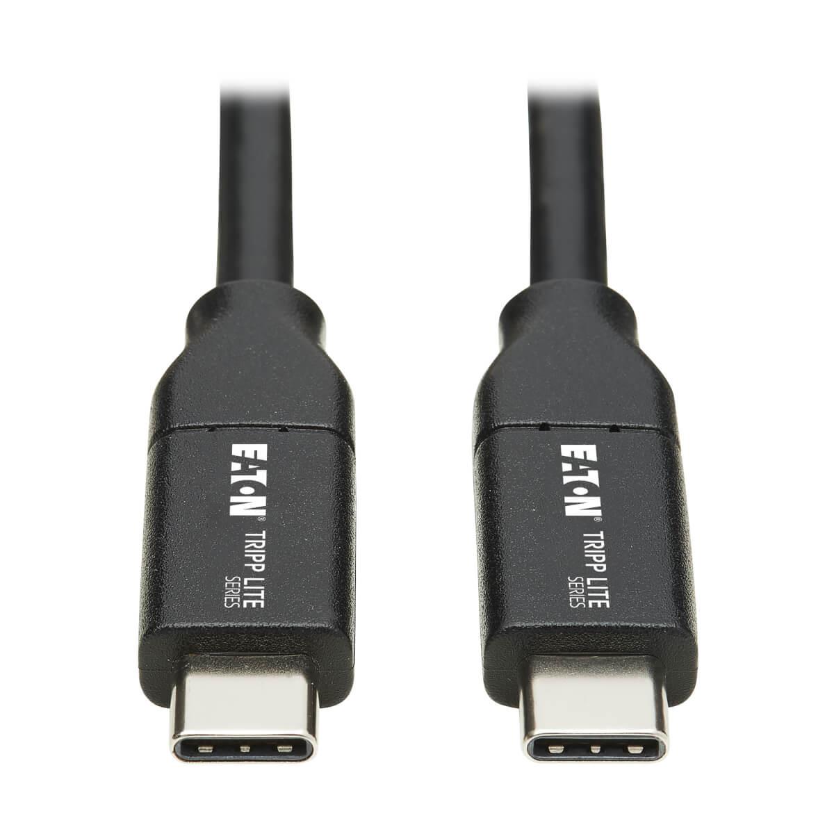 USB-C Cable (M/M), USB 2.0, 5A Rated, USB-IF Certified, Thunderbolt 3, 2M (6.6 ft) U040-C2M-C-5A thumbnail