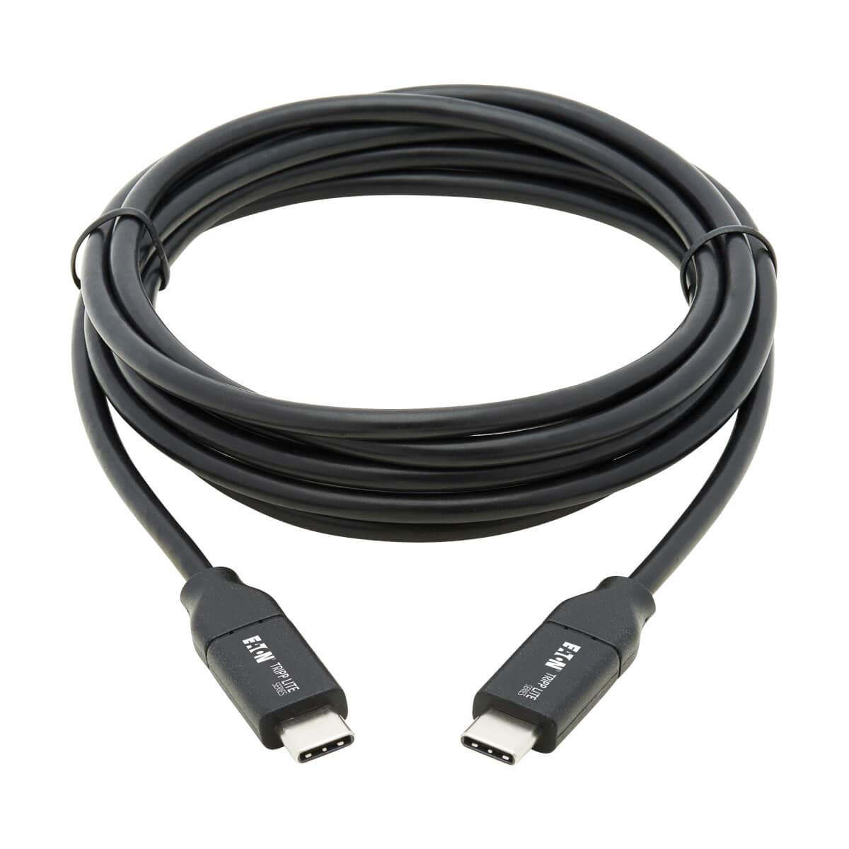 USB-C Cable (M/M), USB 2.0, 5A Rated, USB-IF Certified, Thunderbolt 3, 2M (6.6 ft) U040-C2M-C-5A thumbnail
