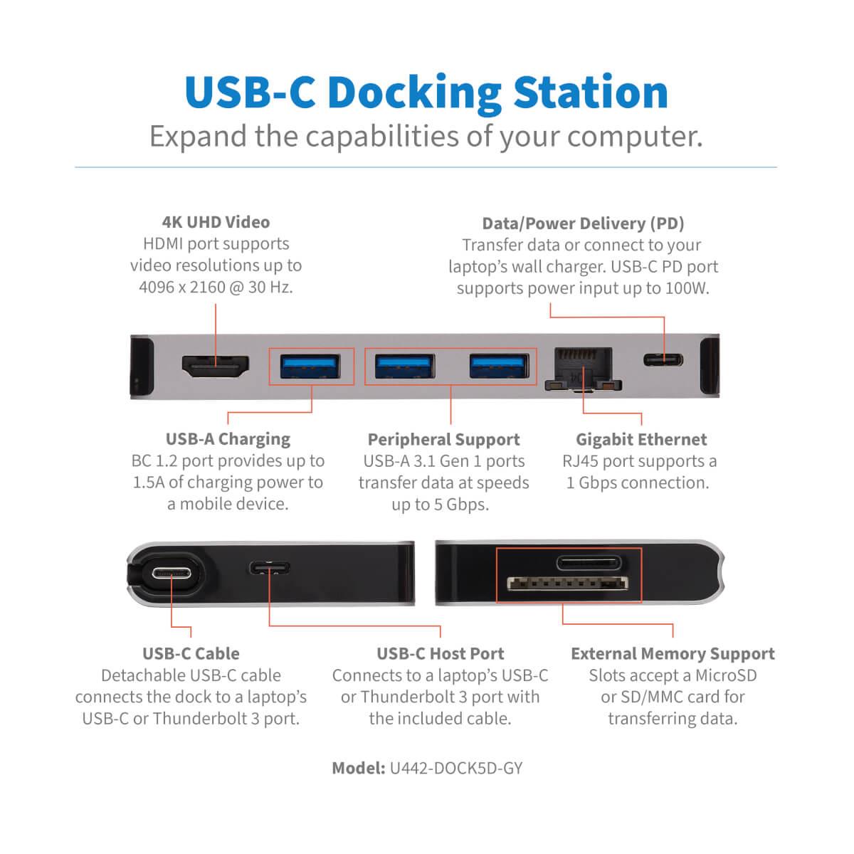 USB-C DOCKING STATION HDMI 4K thumbnail