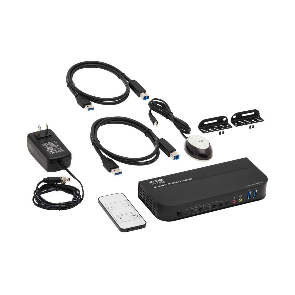 EU Product - 2-Port HDMI/USB KVM Switch - 4K 60 Hz, HDR, HDCP 2.2 thumbnail