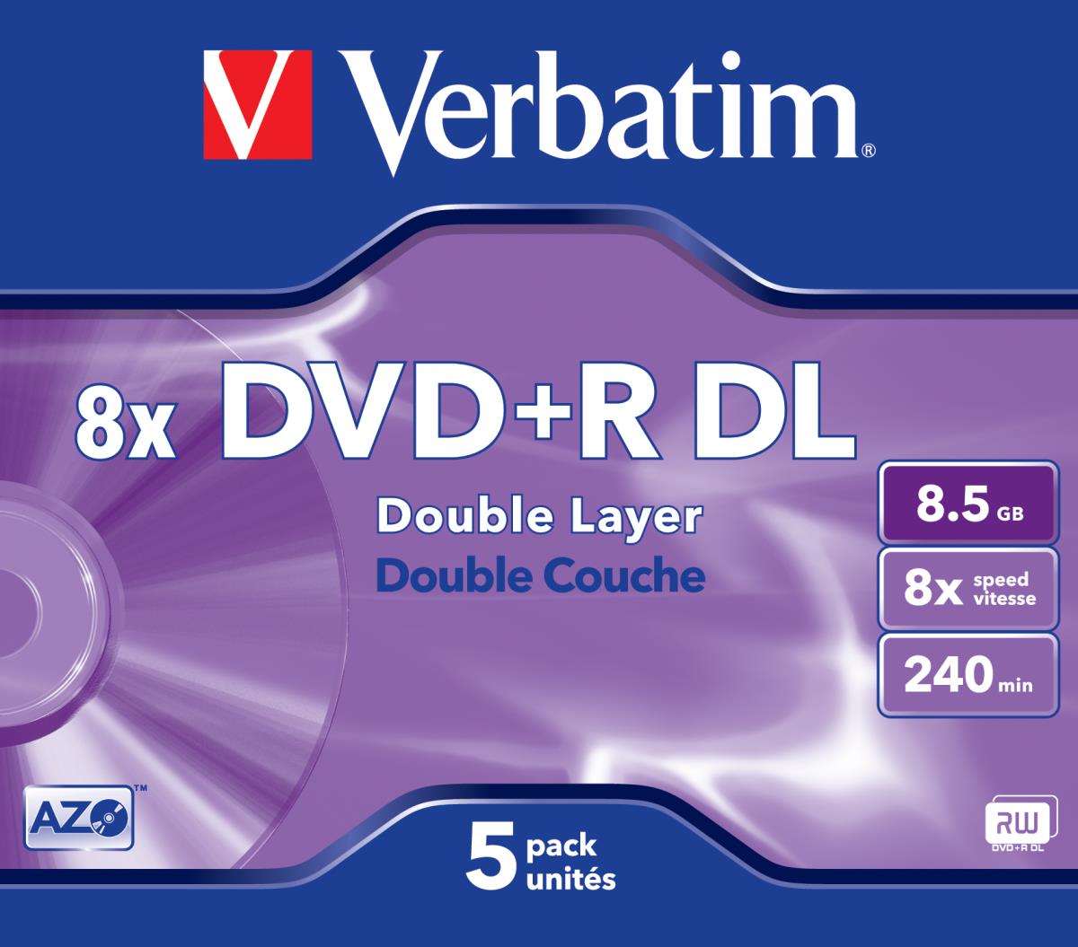 DVD+R DOUBLE LAYER 8.5GB 8X MATT SILVER SURFACE (5 thumbnail