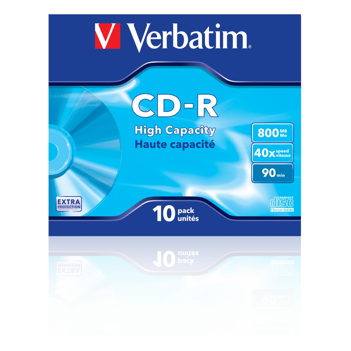 CD-R 800MB 40X EXTRA PROTECTION SURFACE (10 PACK) thumbnail